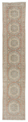 2.7x13.7 Ft Old Kitchen Runner Rug. Hallway Rug. Stair Rug. Narrow Corridor Rug