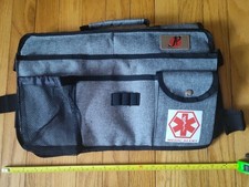pf Wheelchair Side Pouch Bag Double-Side with Cup and Phone Holder