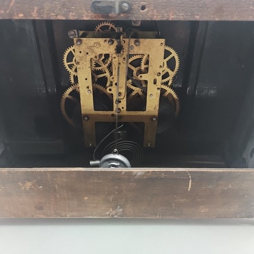 Antique Sessions Mantel Clock No 835 hr & 1/2 hr Strike Cathedral Gong Original - Picture 13 of 13