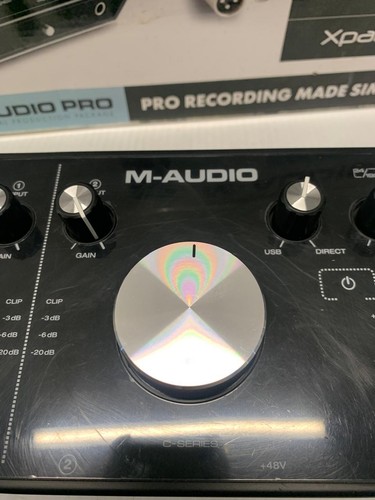 M-AUDIO M-TRACK 2X2 C-SERIES USB AUDIO INTERFACE & M-AUDIO MICROPHONE NOVA BLACK - Picture 5 of 11