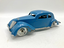 Tippco TCO Vorkrieg Uhrwerk Blechauto Adler Limousine PKW 30er Jahre blau #K277