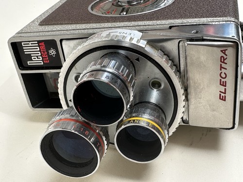 Macchina fotografica vintage anni 50 Dejur Electra 8mm non testata - Foto 7 di 9