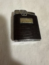 Vintage Ronson Essex Lighter Leather Wrapped Sparks