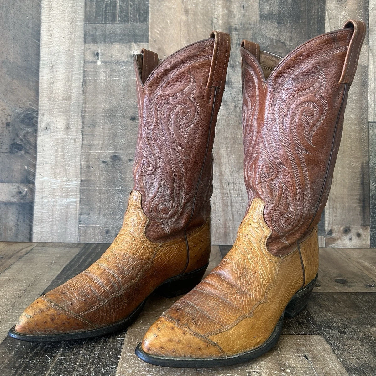 Tony Lama Urban Cowboy Lizard Wingtip Western Cowboy Boots CY3505 Size 7.5D Mens Boot of the day. Tony Lama firewalker for wing tip Wednesday main image 2