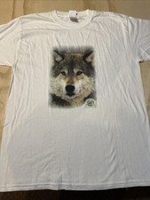 Vintage Wolf Defenders Of Wildlife Tee Shirt Large Good Condition