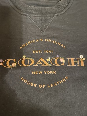 Coach Black Sweatshirt Size Medium