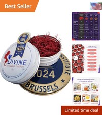 100 Pure Afghan Saffron Threads - Ideal for Paella, Risotto  Wellness