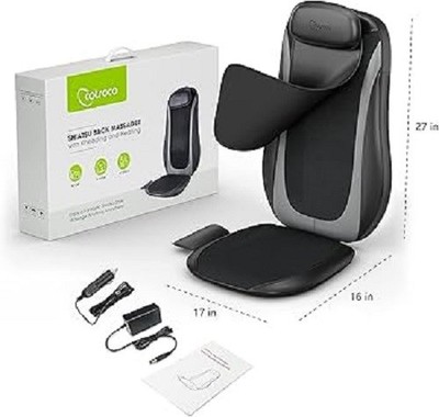 Cotsoco Shiatsu-Massageauflage für Nacken und Rücken,Massagesitzauflage + Wärme 