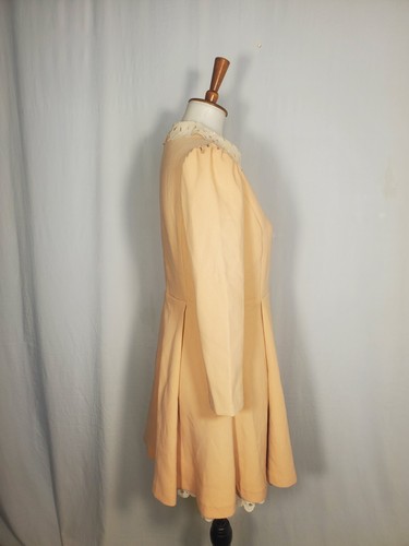 Neu mit Etikett Junior 'Peach Nancy K Langarmkleid mit Reißverschluss Größe 6 Medium 165/88A - Bild 6 von 11