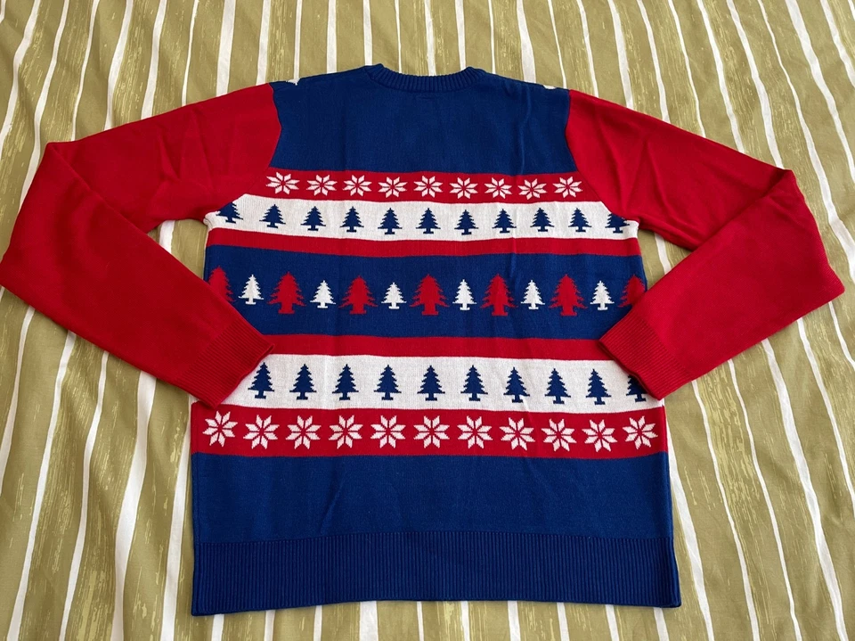 Мужской уродливый рождественский свитер NY Giants — командная одежда NFL большой акрил - Изображение 2 из 4