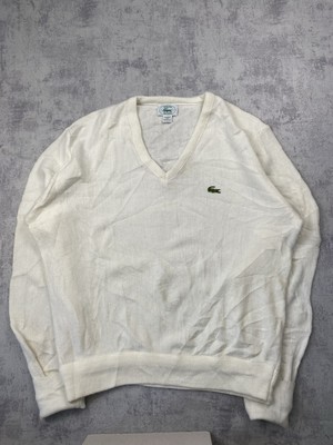 Lacoste Sweater Vintage IZOD *made In USA* weiß | Herren M