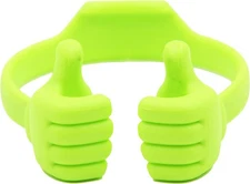Thumbs-up Cell Phone Stand Holder for Desktop Tablet Universal Adjustable -Green