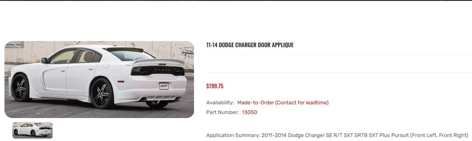 Xenón OEM 2011 2012 2013 2014 Dodge Charger Spat KIT EFECTO TIERRA ENVÍO GRATUITO Foto 2 de 4