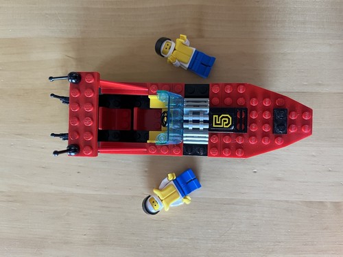 Lego Set 6679 Dark Shark 1991 2 Sitzer Schnellboot, Anleitung & Mini Figuren - Bild 12 von 15
