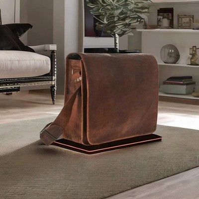 Handmade Men's Genuine Leather Vintage Laptop Messenger Briefcase Bag Satchel