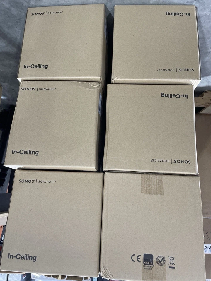 Altavoces de 2 vías Sonos en techo de Sonance, INCLGWW1 (par) blancos (caja abierta) Foto 2 de 2