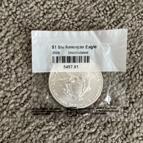 2006 American Silver Eagle – 1 oz .999 Fine Silver – Uncirculated