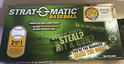 Strat O Matic Baseball Hall of Fame 80th Anniversary Edition 