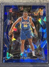2024-25 Panini Select Concourse Blue Cracked Prizm Rookie Adem Bona #97 76ers