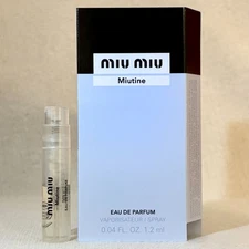 Miu Miu Miutine Eau de Parfum EDP Sample Spray .04oz, 1.2ml *New 2025 Release*