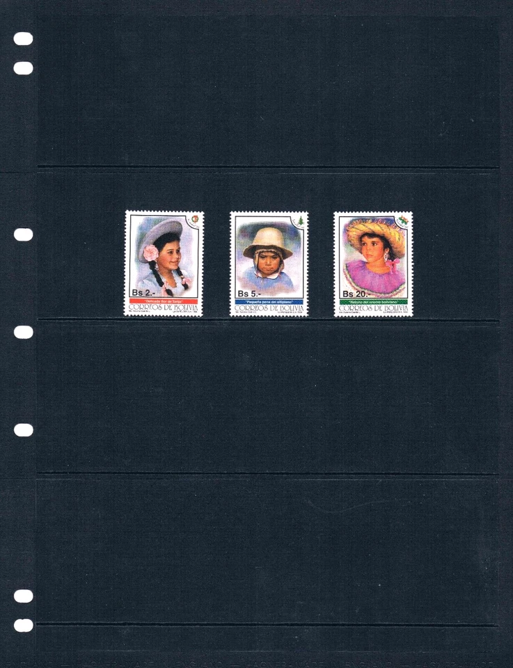 $42.75 Scott Value - 1994 BOLIVIA Niños, Disfraces Sudamérica CV MNH NH UMM Foto 2 de 4