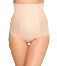 Wacoal NWT Beyond Naked Cotton Shaping High Waist Brief Shapewear Panty Sand Nud