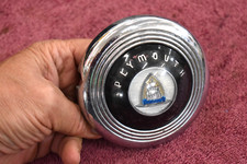 1946 47 48 Plymouth Convertible Coupe Sedan Steering Wheel Horn Button Nice
