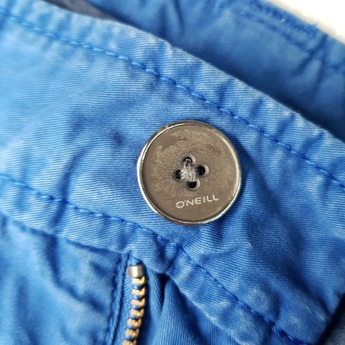 O'NEILL WAIST SIZE W30'' MENS BLUE CANVAS CHINO BERMUDA SHORTS WITH 5 POCKETS - Picture 19 of 22