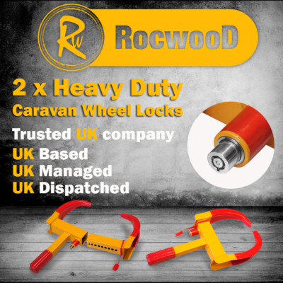 Trailer Wheel Clamp Heavy Duty Caravans Trailers Claw Security Lock 8 10 Inch