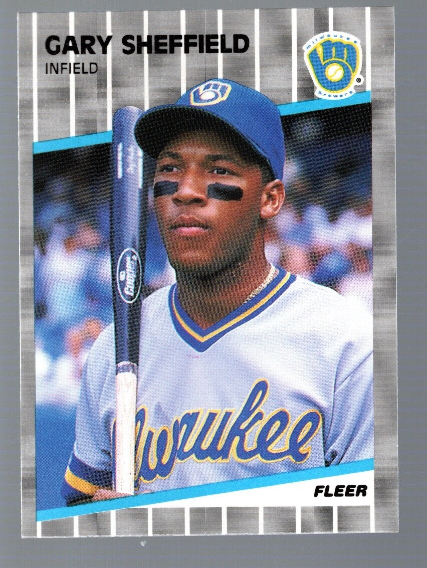 Gary Sheffield 1989 Fleer Glossy #196 RC