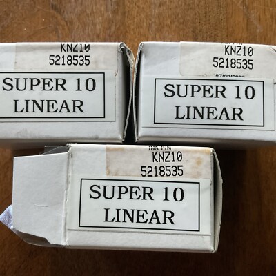 Lot of 3ea INA Super Linear KNZ10 Ball Bearing U.S.A. 5218535 ''NEW''