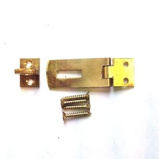 Hasp & Staple Solid Polished Brass 1.5" / 38mm with Screws