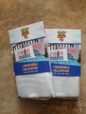 Lot Of x2 Toy Story 4 Bo Peep Reversible Standard 20 x 30 Pillowcases Disney