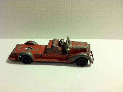 Jouet Ancien Camion Pompier Hubley - Rouge - Environ 10" - Sans Échelle