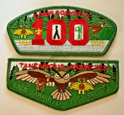 Camp Squanto 100th Anniversary .... Mayflower Council ... CSP & Flap Set