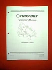 TROY BILT BRONCO LAWN TRACTOR OWNER'S MANUAL DATED 2007
