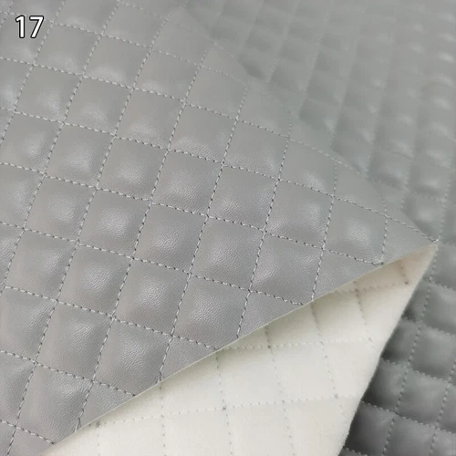 Luxury Quilted PU Leather Car Upholstery Fabric Diamond Argyle Sewing Material - Picture 39 of 43