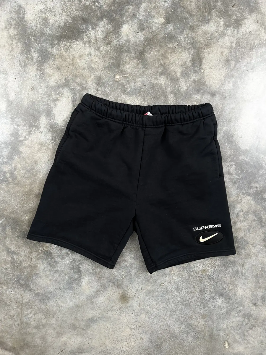 Supreme x Nike Black Jewel Logo Sweatshorts S Small FW20 Swoosh | eBay