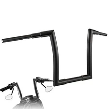 12" Softail Ape Hanger Handlebar Z Bar for Harley 12-Up Fat Boy Breakout Black