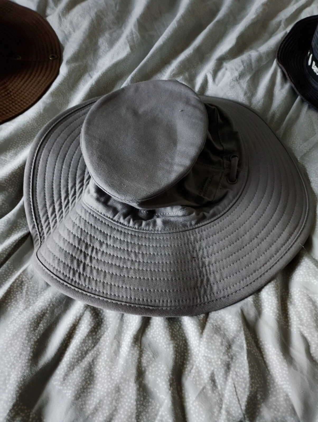 Mountain Warehouse Sun Hat – Thick Grey Canvas – Wide Brim – Size M