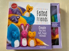 2014 Klutz Felted Friends Felting Kit Book Complete Kit- Nice