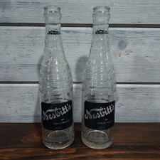 Lot of 2 Nesbitts Of California Vintage Bottle Soda Pop 7 Oz Ounce Los Angeles