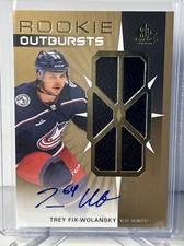 2022-23 UD SP Game Used Trey Fix-Wolansky Rookie Outbursts Patch Auto #RO-TF💥💥