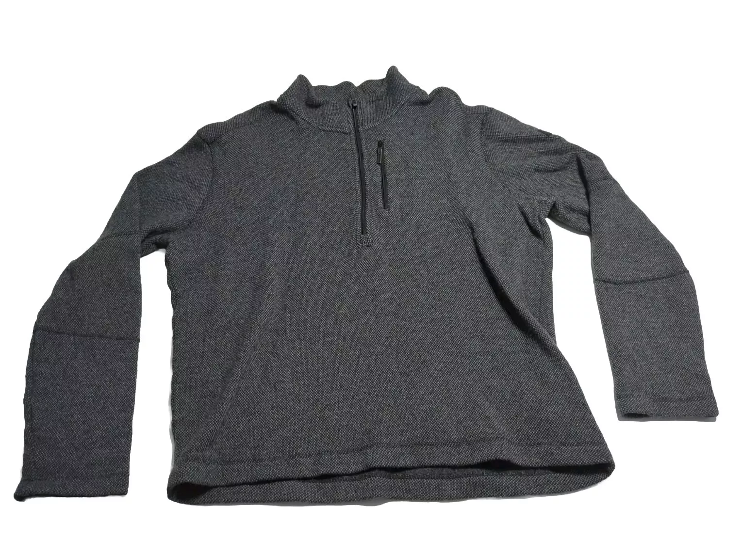 smartwool heritage trail 1/2 zip fleece wool blend sweater