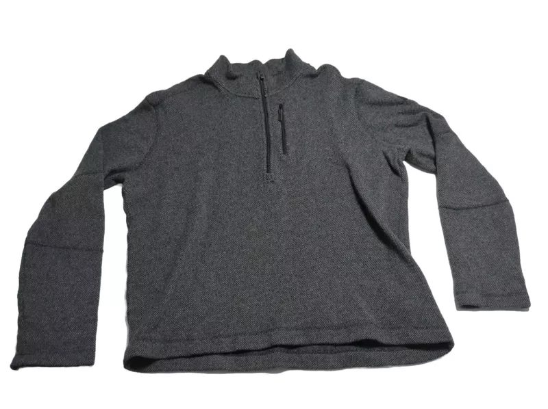 smartwool heritage trail 1/2 zip fleece wool blend sweater