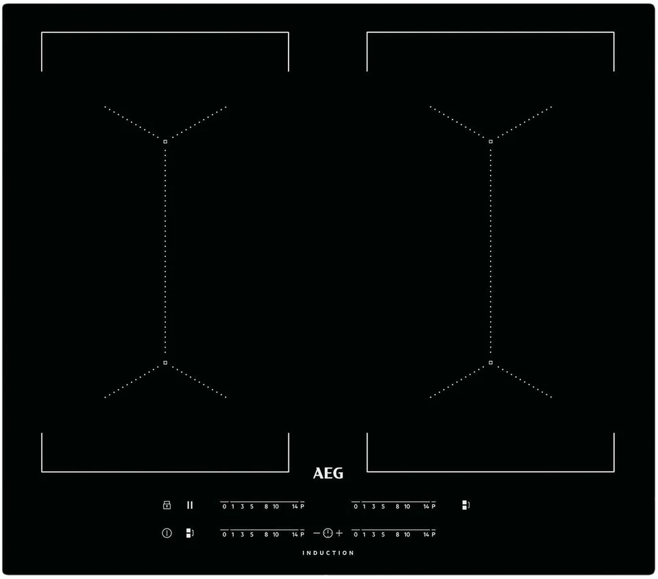 AEG IKE64450IB Induktionskochfeld autark Bridge-Funktion 60cm