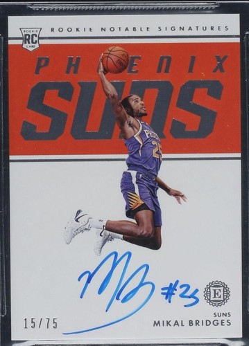2018 Panini Mikal Bridges Autographed Card Basketball Player 