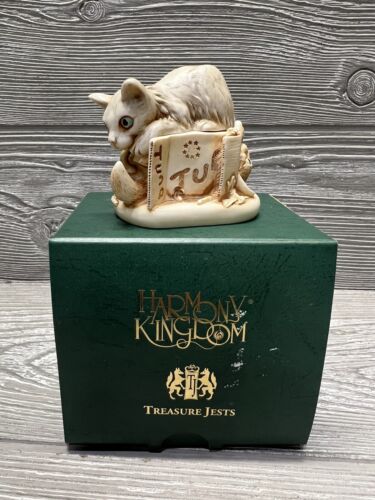 Harmony Kingdom Tony Tabbies II Kitty Cats Box Figurine Small Treasure Jest