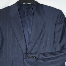Hickey Freeman Loro Piana Tasminian Wool Madison Pinstripe Mens Blazer Size 42R