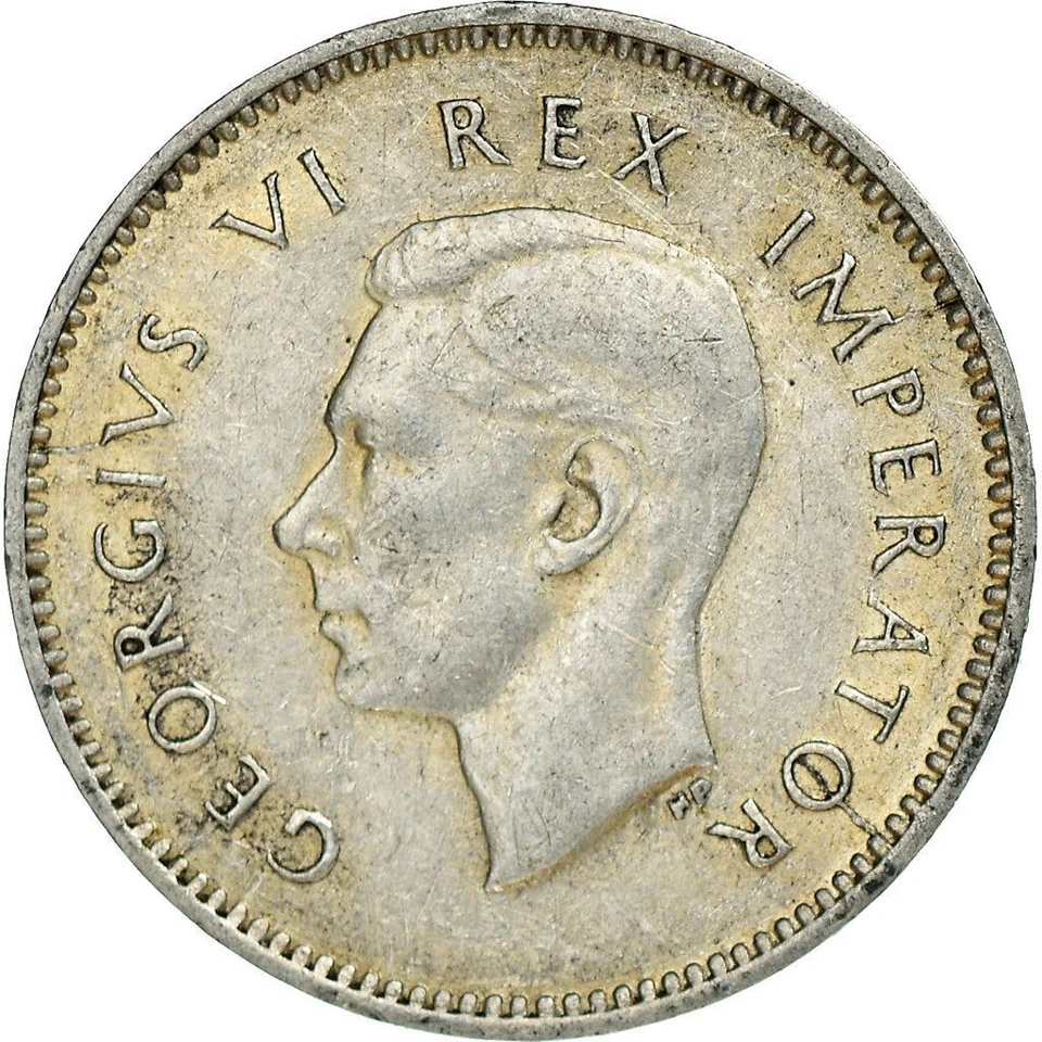 Moneda de 3 peniques Sudáfrica | Jorge VI | KM26 | 1937 - 1947 Foto 2 de 4